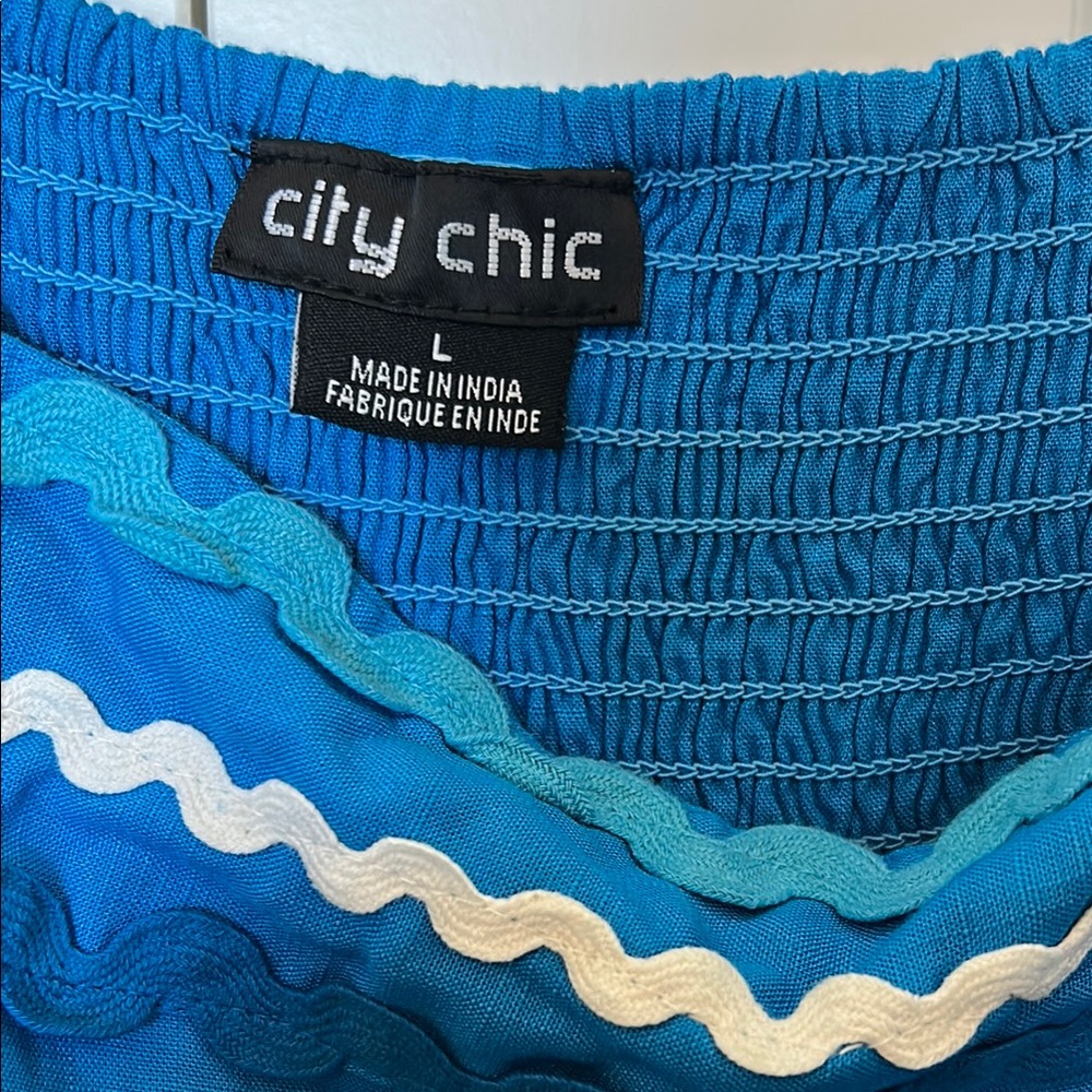 Blue Sleeveless Maxi Dress - Picture 3 of 5
